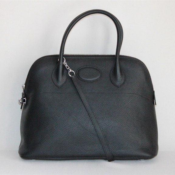High Quality Replica Hermes Bolide Togo Leather Tote Bag Black 509084